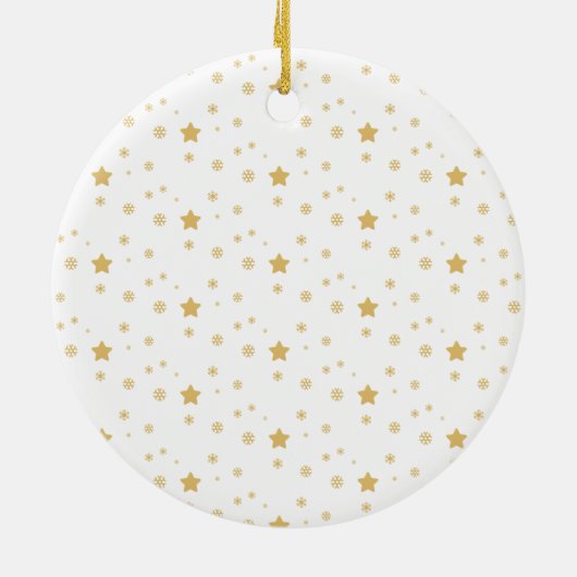 メリークリスマスツリーファミリーフォトコラージュ セラミックオーナメント (裏面)