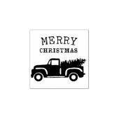 メリークリスマスツリーファームトラック ラバースタンプ (インプリント)
