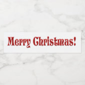 メリークリスマスツリーフェスティバルホリデーギフトデザイン ペットボトルラベル (シングルラベル)