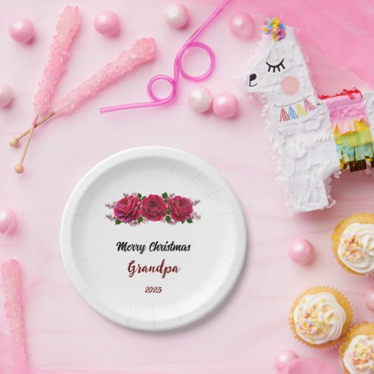 メリークリスマスツリーフェスティバルホリデーギフトデザイン ペーパープレート (パーティー)