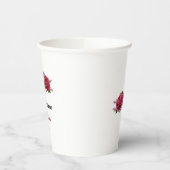 メリークリスマスツリーフェスティバルホリデーギフトデザイン 紙コップ (左)