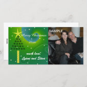 メリークリスマスツリーフォトカード シーズンカード (正面/裏面)