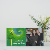 メリークリスマスツリーフォトカード シーズンカード (スタンド正面)