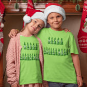 メリークリスマスツリーフォントガールズアンドボーイズ Tシャツ