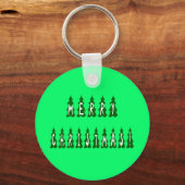 メリークリスマスツリーフォント キーホルダー (正面)