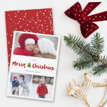 メリークリスマスツリーブラシスクリプト3フォトコラージュ シーズンカード<br><div class="desc">fat*fa*tinで設計。簡単おカスタマイズ客様の文字、写真または画像と一緒に。おカスタム願い連絡はfat*fa*tin。請求カスタム料が適用される。 www.zazzle.com/fat_fa_tin www.zazzle.com/color_therapy www.zazzle.com/fatfatin_blue_knot www.zazzle.com/fatfatin_red_knot www.zazzle.com/fatfatin_box www.zazzle.com/fatfatin_design www.zazzle.com/fatfatin_ink</div>