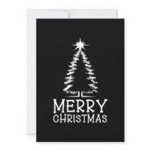 メリークリスマスツリーブラックシックダストレスグランジ