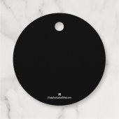 メリークリスマスツリーブラックホリデイ フェイバータグ (裏面)