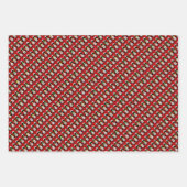 メリークリスマスツリーペンギン&スノーフレーク ラッピングペーパーシート (正面3)