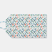 メリークリスマスツリーホリデーウィンタイグリーンパーティー ギフトタグ (裏面横)