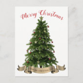 メリークリスマスツリーホリデーハガキ シーズンポストカード (正面)