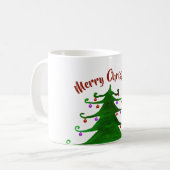 メリークリスマスツリーマグカップ コーヒーマグカップ (正面左)