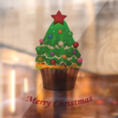 メリークリスマスツリーマフィンカップケーキ ウィンドウサイン (シート2)