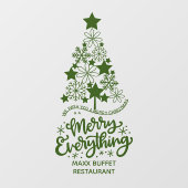 メリークリスマスツリーメリーエイチングカスタム ウィンドウサイン (シート)