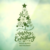 メリークリスマスツリーメリーエイチングカスタム ウィンドウサイン (シート3)