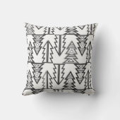 メリークリスマスツリーモダンの幾何学的o クッション (裏面)