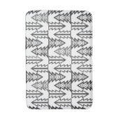 メリークリスマスツリーモダンの幾何学的o バスマット (正面縦)