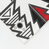 メリークリスマスツリーモダンの幾何学的o フリースブランケット (角)