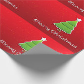 メリークリスマスツリーラッピング紙 ラッピングペーパー (角)