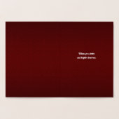 メリークリスマスツリーレッド&金ゴールド 箔カード (内部)