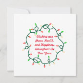 メリークリスマスツリーヴィンテージアートカード カード (裏面)