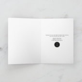 メリークリスマスツリー企業のビジネスロゴ穴 シーズンカード (内部)