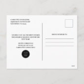 メリークリスマスツリー企業のビジネスロゴ シーズンポストカード (裏面)