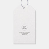 メリークリスマスツリー企業のホリデー ギフトタグ (裏面)