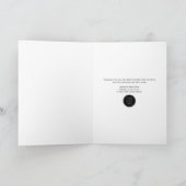 メリークリスマスツリー企業の折り畳みホリデーカード シーズンカード (内部)