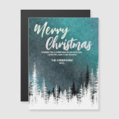 メリークリスマスツリー冬の夜の森の休日 (正面/裏面)