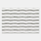 メリークリスマスツリー千鳥格子のサンタパターン ラッピングペーパーシート (正面2)