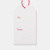 メリークリスマスツリー名前をカスタムするギフトラベル ギフトタグ (裏面)