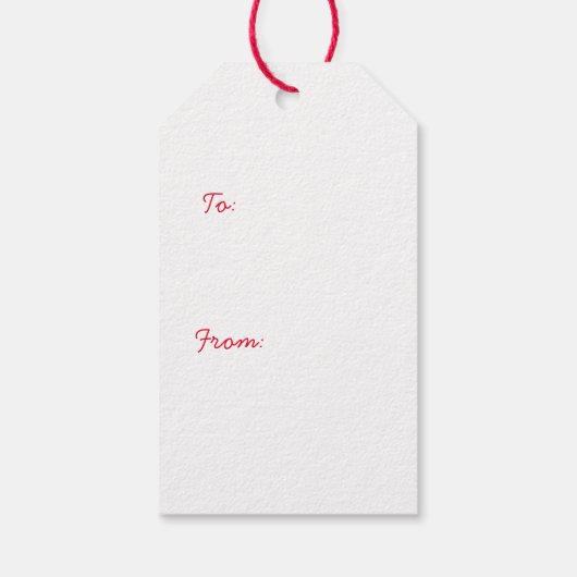 メリークリスマスツリー名前をカスタムするギフトラベル ギフトタグ (裏面)