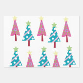 メリークリスマスツリー小妖精や小人 ラッピングペーパーシート (正面)