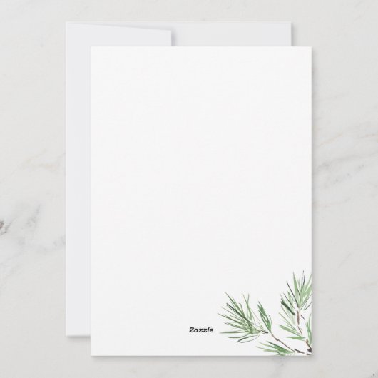 メリークリスマスツリー数々の写真 シーズンカード (裏面)