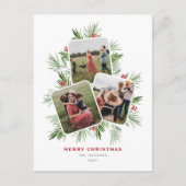 メリークリスマスツリー数々の写真 シーズンポストカード (正面)