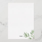 メリークリスマスツリー数々の写真 箔シーズンカード (裏面)