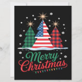 メリークリスマスツリー米国旗サンタエッセンシャル (裏面)