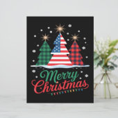 メリークリスマスツリー米国旗サンタエッセンシャル (スタンド正面)