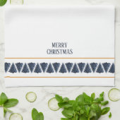 メリークリスマスツリー縁どキッチンタオル キッチンタオル (折り畳み)