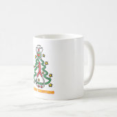 メリークリスマスツリー聴診器パインナース コーヒーマグカップ (正面右)