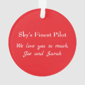 メリークリスマスツリー航空クール機 オーナメント (裏面)