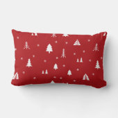 メリークリスマスツリー金ゴールドグリッタースタースローピロ ランバークッション (裏面)
