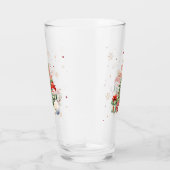 メリークリスマスツリー雪だるまとプレゼント タンブラーグラス (右)