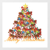 メリークリスマスツリー ウィンドウサイン (シート)