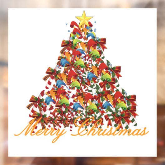 メリークリスマスツリー ウィンドウサイン (シート2)