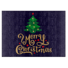 メリークリスマスツリー カッティングボード