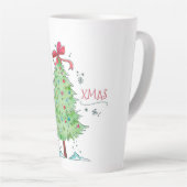 メリークリスマスツリー カフェラテマグ (右アングル)