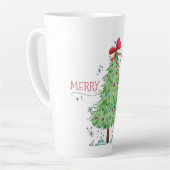 メリークリスマスツリー カフェラテマグ (左アングル)