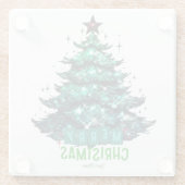 メリークリスマスツリー ガラスコースター (裏面)